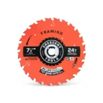 Crescent 24-Tooth Nail Slicer Framing Circular Saw Blade 7-1/4 Inch
