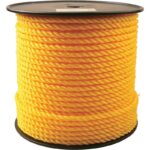 Do It Yellow Twisted Polypropylene Rope, (3/8" x 350')