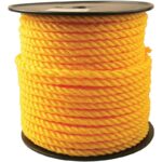 Do It Yellow Twisted Polypropylene Rope, (1/2" x 200')