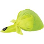 Ergodyne Chill-Its Triangle Hat High-vis Lime Cooling Bandana