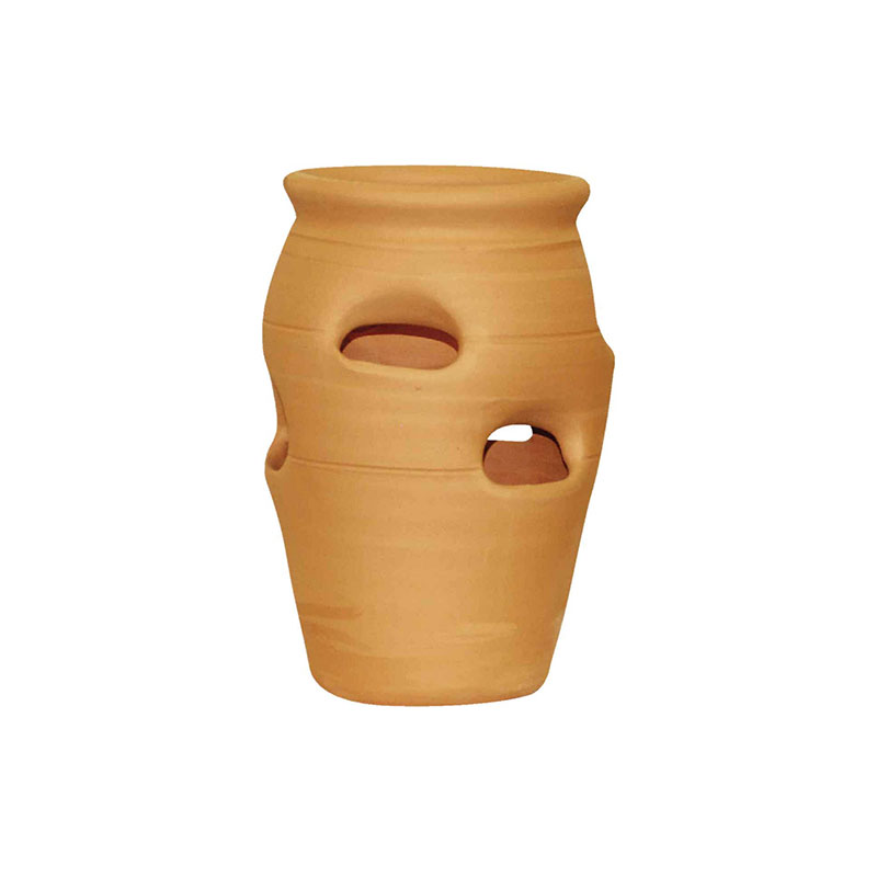 701151.jpg Ceramo Terracotta Clay Strawberry Jar Flower Pot - Image 1