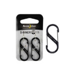 Nite Ize S-Biner Size 1 5Lb Capacity S-Clip Key Ring 2 Pk