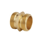 Best Garden 3/4 Inch MNH x 3/4 Inch MNH Brass Non-Swivel Hose Connector