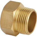 Best Garden 3/4 In. FNH x 3/4 In MNPT Non-Swivel Hose Connector