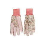 Best Garden Women's 1 Size Fits All Knit Cuff Canvas Garden Glove