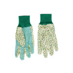 Best Garden Women's 1 Size Fits All Knit Cuff Canvas Garden Glove - Image 2