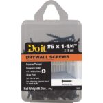 #6 x 1-1/4 Inch Coarse Thread Phosphate Drywall Screw