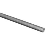 HILLMAN Steelworks 1/4 Inch x 3 Ft. Steel Threaded Rod