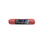 Do it Best 3/8 Inch x 50 Foot Red & White Derby Polypropylene Packaged Rope