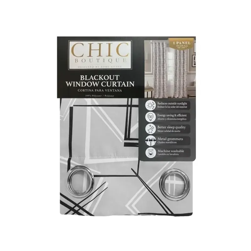 7450014265644 Chic Boutique Blackout Curtain Printed 52x90 Inch - Image 1