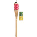 Outdoor Expressions 4 Ft. Assorted Colour Bamboo Party Patio Torch