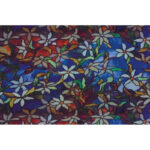 Scala Static Film Stained Glass Clematis 24x79 Inch