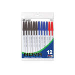 Bazic Assorted Nova Color Pens 12 Pack