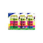 Bazic Desk Style Mini Fluorescent Highlighter 4Pk