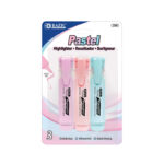 Bazic Pastel Highlighter 3Pk