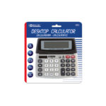 Bazic 12-Digit Dual Power Desktop Calculator