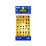 Bazic Gold Foil Number Label Gold 378Pk