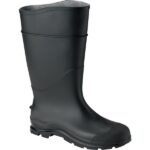 Honeywell Servus Men's Size 8 Black Plain Toe PVC Rubber Boot