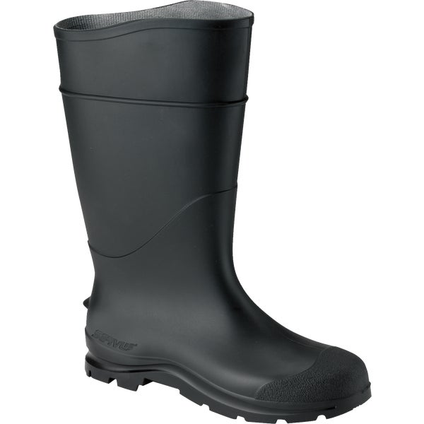 764854.jpg Honeywell Servus Men's Size 10 Black Plain Toe PVC Rubber Boot - Image 1