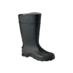 Servus Men's Size 13 Black Plain Toe PVC Rubber Boot