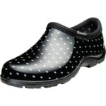 Sloggers Women's Size 7 Black w/White Polka Dots Garden Shoe