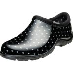 Sloggers Women's Size 8 Black w/White Polka Dots Garden Shoe