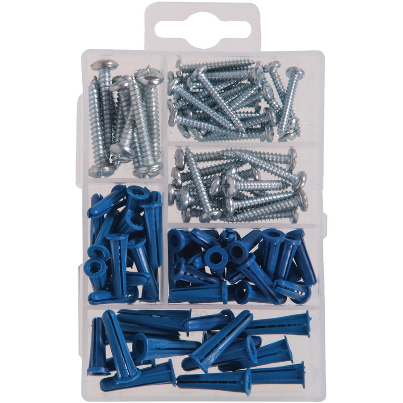 768726.jpg Hillman Screw and Anchor Fastener Assortment Kit (100 Pcs.) - Image 1