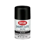 Krylon Short Cuts High-Gloss Enamel Spray Paint Black 3oz.