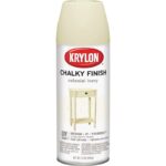 Krylon CHALKY FINISH 12 Oz. Chalk Spray Paint, Colonial Ivory