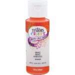Testors 2 Oz. Acrylic Matte Craft Paint, Orange