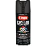 Krylon Fusion All-In-One Satin Spray Paint & Primer, Black