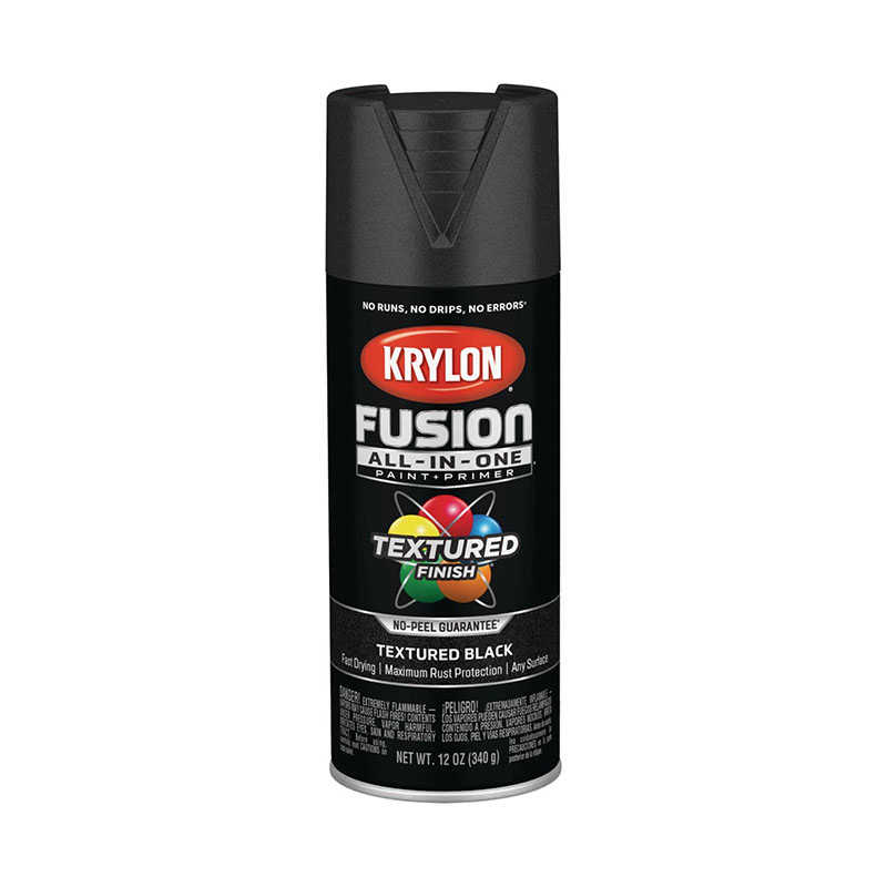 772660.jpg Krylon Fusion All-In-One Textured Spray Paint & Primer Black - Image 1