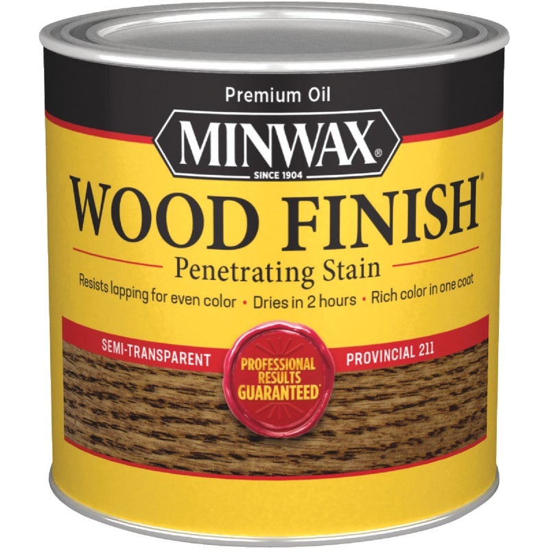 777056.jpg Minwax Wood Finish Provincial Penetrating Stain 1/2 Pint - Image 1