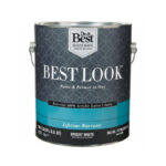 Best Look Paint and Primer Exterior Acrylic Latex Satin Bright White