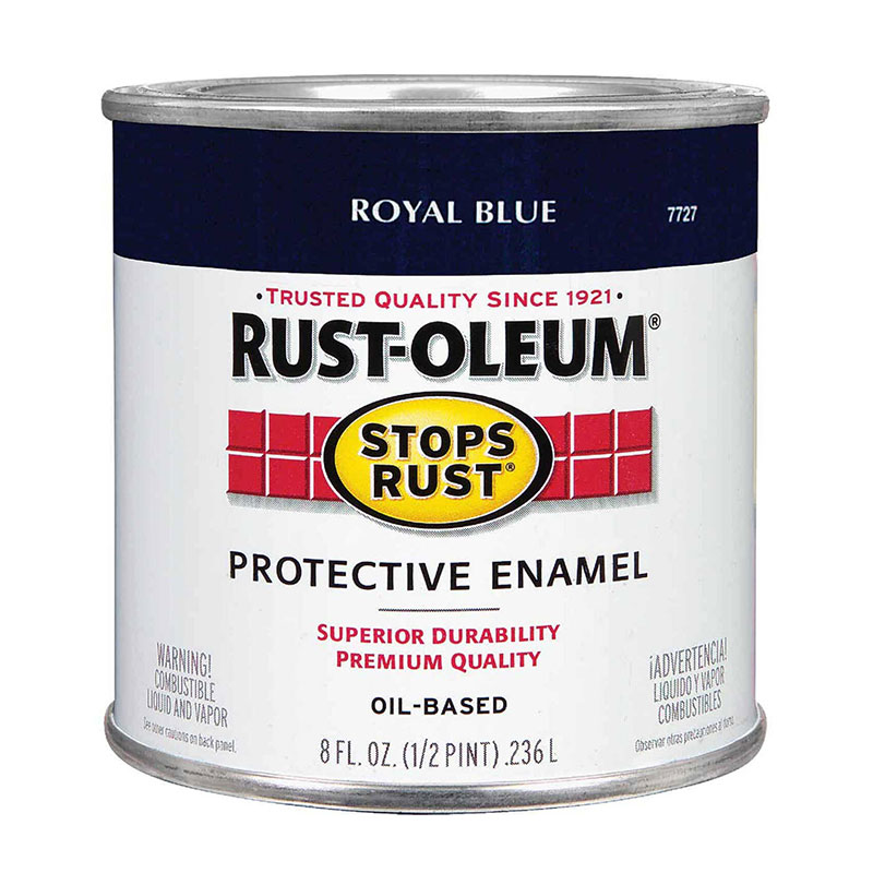 777476.jpg Rust-Oleum 1/2 Pint Stops Rust Royal Blue Gloss Protective Enamel - Image 1