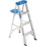 Werner 4 Ft. Aluminum Step Ladder with 250 Lb. Load Capacity