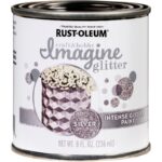 Rust-Oleum Imagine Glitter Craft Paint Intense Silver Glitter 8oz.