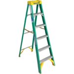 Werner 6 Ft. Fiberglass Step Ladder with 225 Lb. Load Capacity