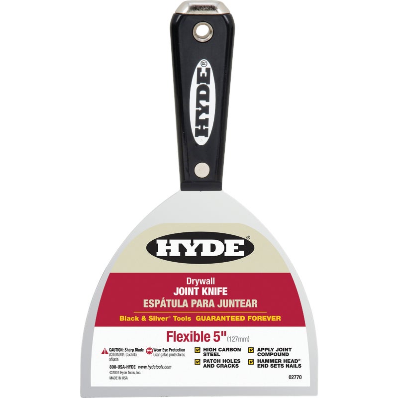786748.jpg Hyde Black & Silver 5 In. High-Carbon Steel Joint Knife - Image 1