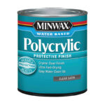Minwax Polycrylic Satin Water Based Protective Finish 1/2 Pt