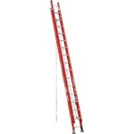 Werner 32 Ft. Fiberglass Extension Ladder with 300 Lb. Load Capacity Type IA Duty Rating