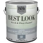 Best Look 1 Gal. Dark Gray Heavy-Duty Acrylic Latex Satin Porch & Floor Enamel