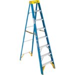 Werner 8 Ft. Fiberglass Step Ladder with 250 Lb. Load Capacity