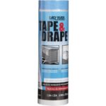 Trimaco Tape & Drape Pre-Taped Plastic 4 Ft. x 75 Ft. 1/2 mil Drop Cloth