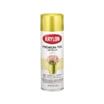 Krylon Premium Foil Metallic Spray Paint Yellow 8 Oz.