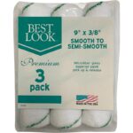 Best Look 9" x 3/8" Microfiber Roller Cover 3-Pack