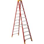 Werner 12 Ft. Fiberglass Step Ladder with 300 Lb. Load Capacity
