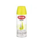 Krylon Neon Spray Paint Yellow 12 Oz.