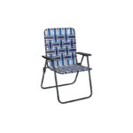 Outdoor Expressions Multi-Color Web Folding Chair