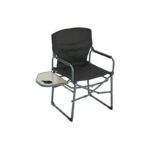 Outdoor Expressions Black Polyester Director Camp Folding Chair